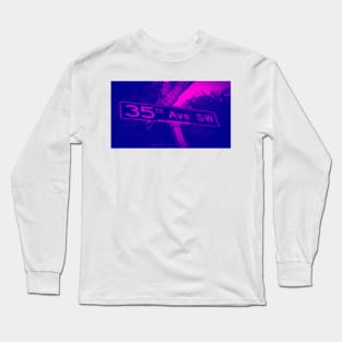 35th Avenue Southwest, West Seattle, Washington by Mistah Wilson Long Sleeve T-Shirt